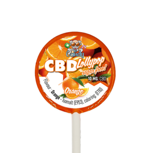 CBD lízátko's Orange 10 mg - 6 kusů