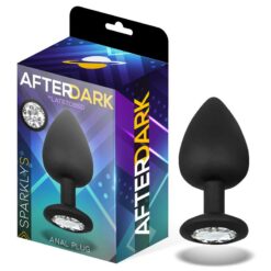 afterdark sparkly butt plug silicone tamanho s