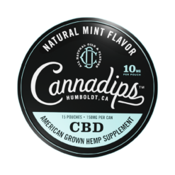 cannadips natural mint flavor 10mg pouched cbd