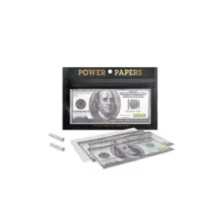 DOLLAR ROLLING PAPERS WITH FILTER TIPS – DISPLAY OF 12 POUCH