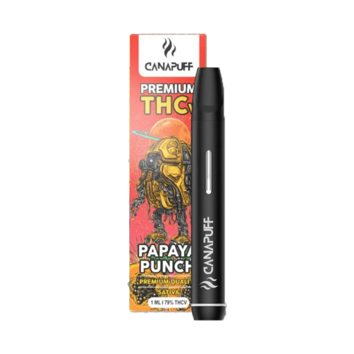 papaya punch 79% thcv wegwerp vape 1ml